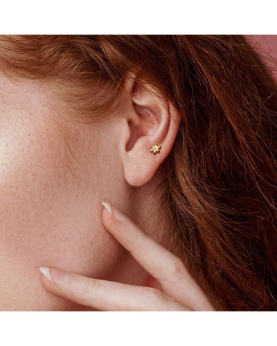 Piercing cartilage hélix tragus fleur