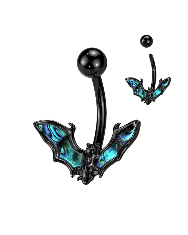 Piercing nombril chauve-souris