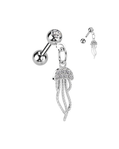 Piercing oreille cartilage méduse