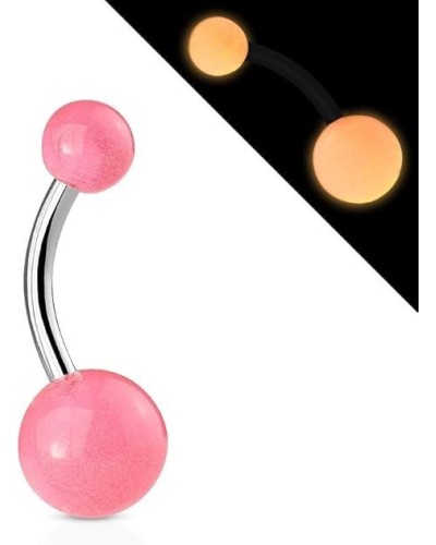 Piercing nombril phosphorescent