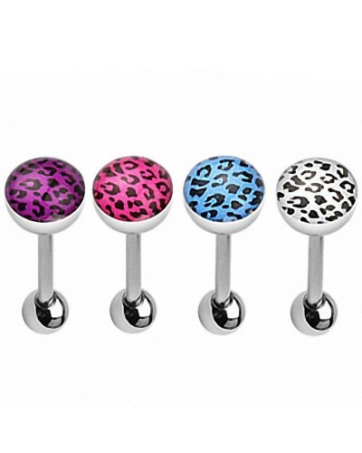 Piercing langue léopard