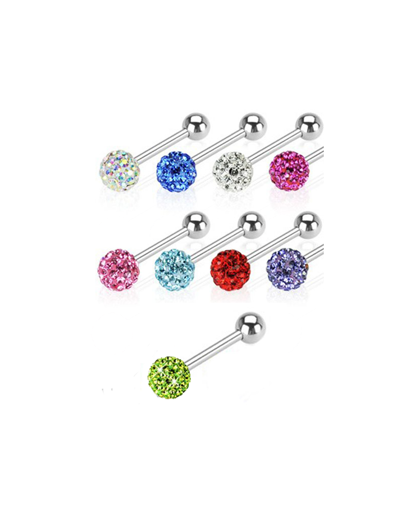 Piercing langue Cristal Férido