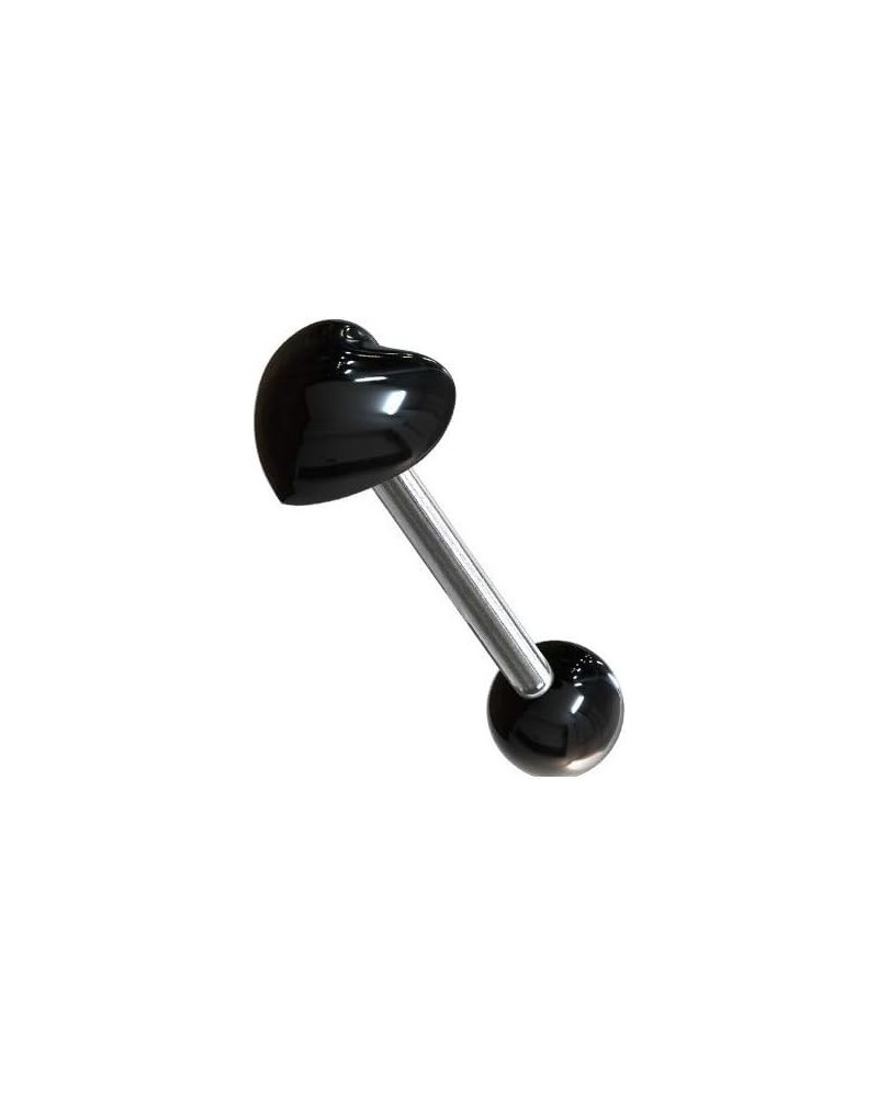 Piercing langue coeur acrylique