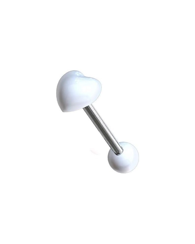 Piercing langue coeur acrylique