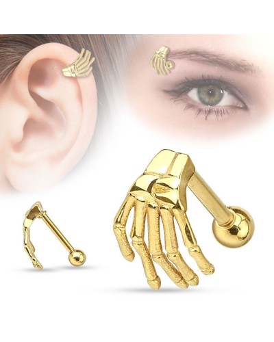 Piercing arcade et cartilage main de squelette