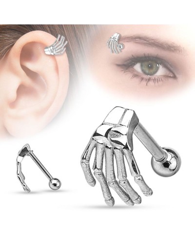 Piercing arcade et cartilage main de squelette