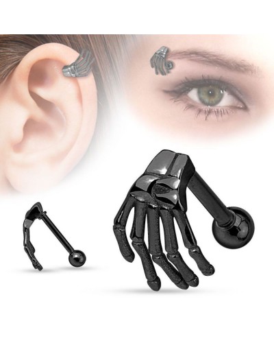 Piercing arcade et cartilage main de squelette