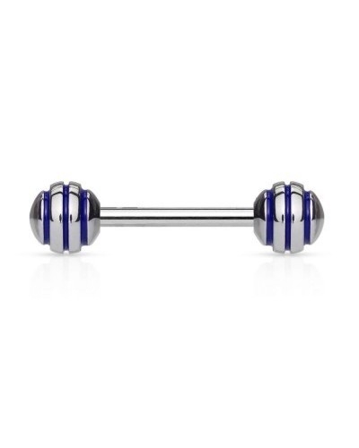 Piercing langue en acier strié