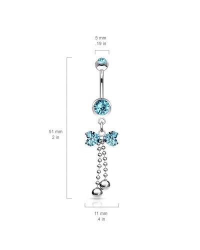 Piercing nombril ruban