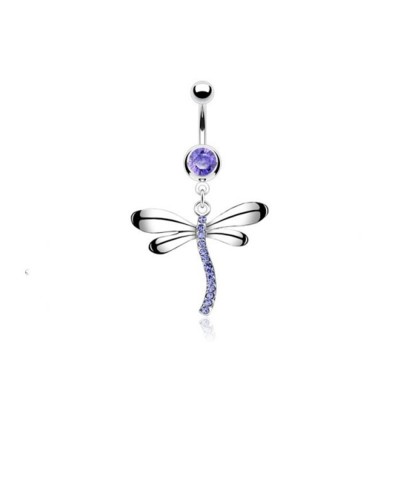 Piercing nombril libellule