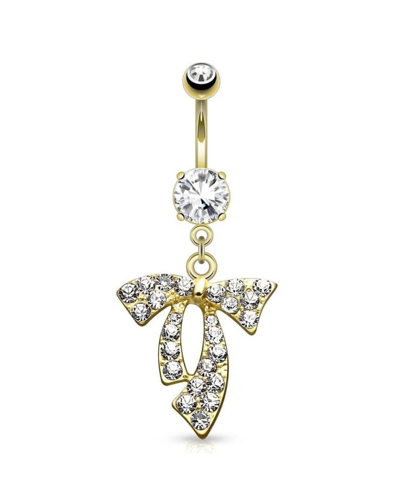 Piercing nombril noeud de ruban