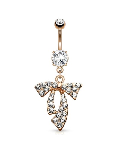 Piercing nombril noeud de ruban