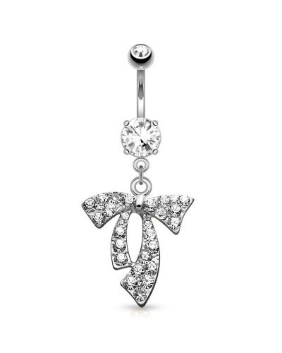 Piercing nombril noeud de ruban