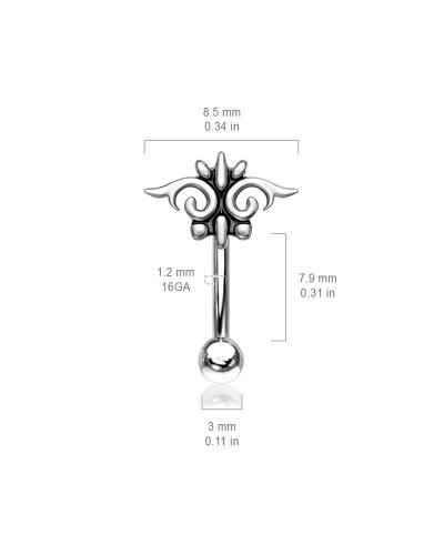 Piercing arcade, rook, snug, motif abstrait