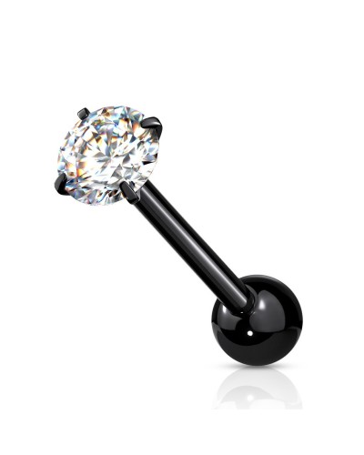Piercing langue pierre en oxyde de zirconium