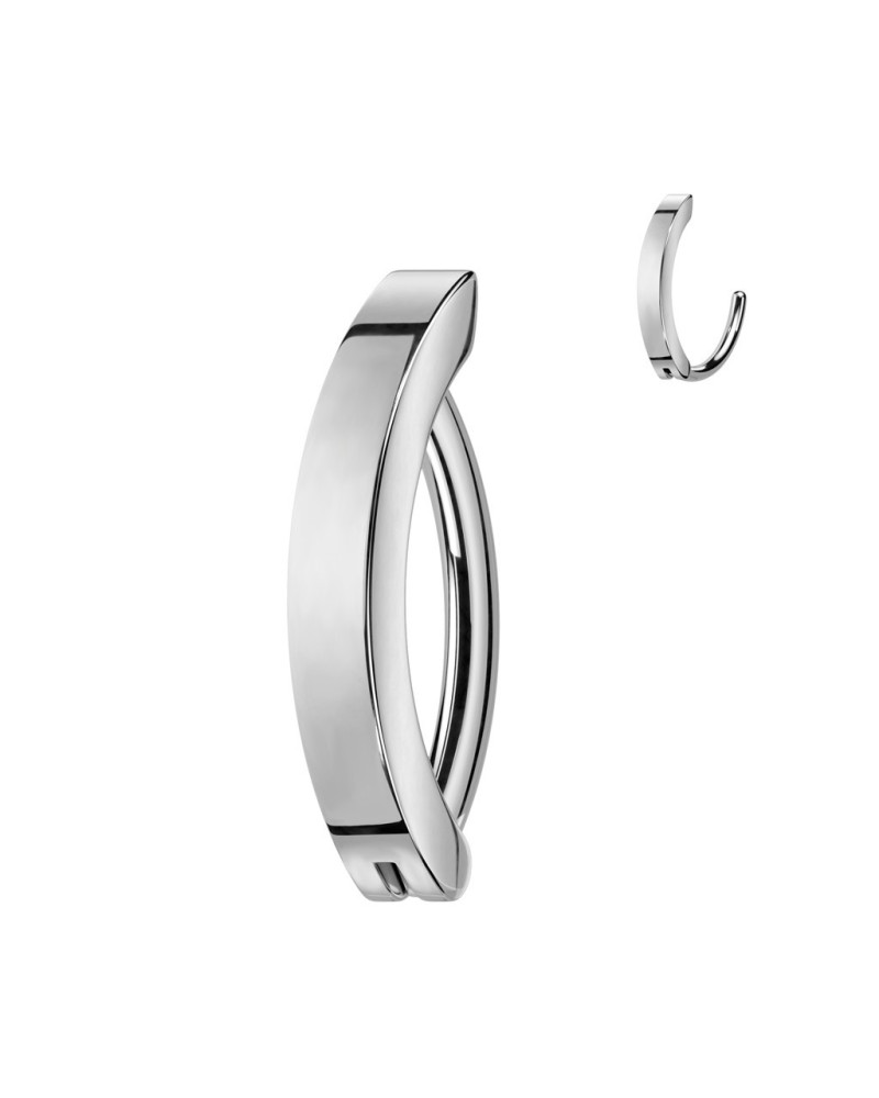 Piercing nombril bande courbée articulée